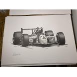 Alan Stammers Signed Emmerson Fittipaldi Limited edition Print