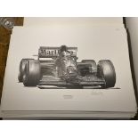 Alan Stammers signed Gerhard Berger Limited Edition Print