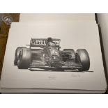 Alan Stammers signed Gerhard Berger Limited Edition Print