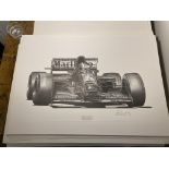 Alan Stammers signed Gerhard Berger Limited Edition Print