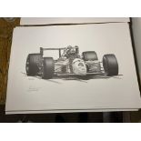 Alan Stammers Signed Emmerson Fittipaldi Print