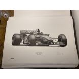 Alan Stammers Signed David Coulthard Limited Edition Print