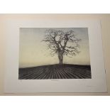 Martin Caulkin Signed Limited Edition Print, The Ploughed Field 1984.