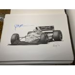 Christian Fittipaldi and Alan Stammers Signed Limited Edition Print