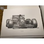 Alan Stammers signed Gerhard Berger Limited Edition Print