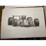 Alan Stammers Signed Emmerson Fittipaldi Limited edition Print