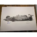 Alan Stammers and Nelson Piquet Signed Limited Edition Print