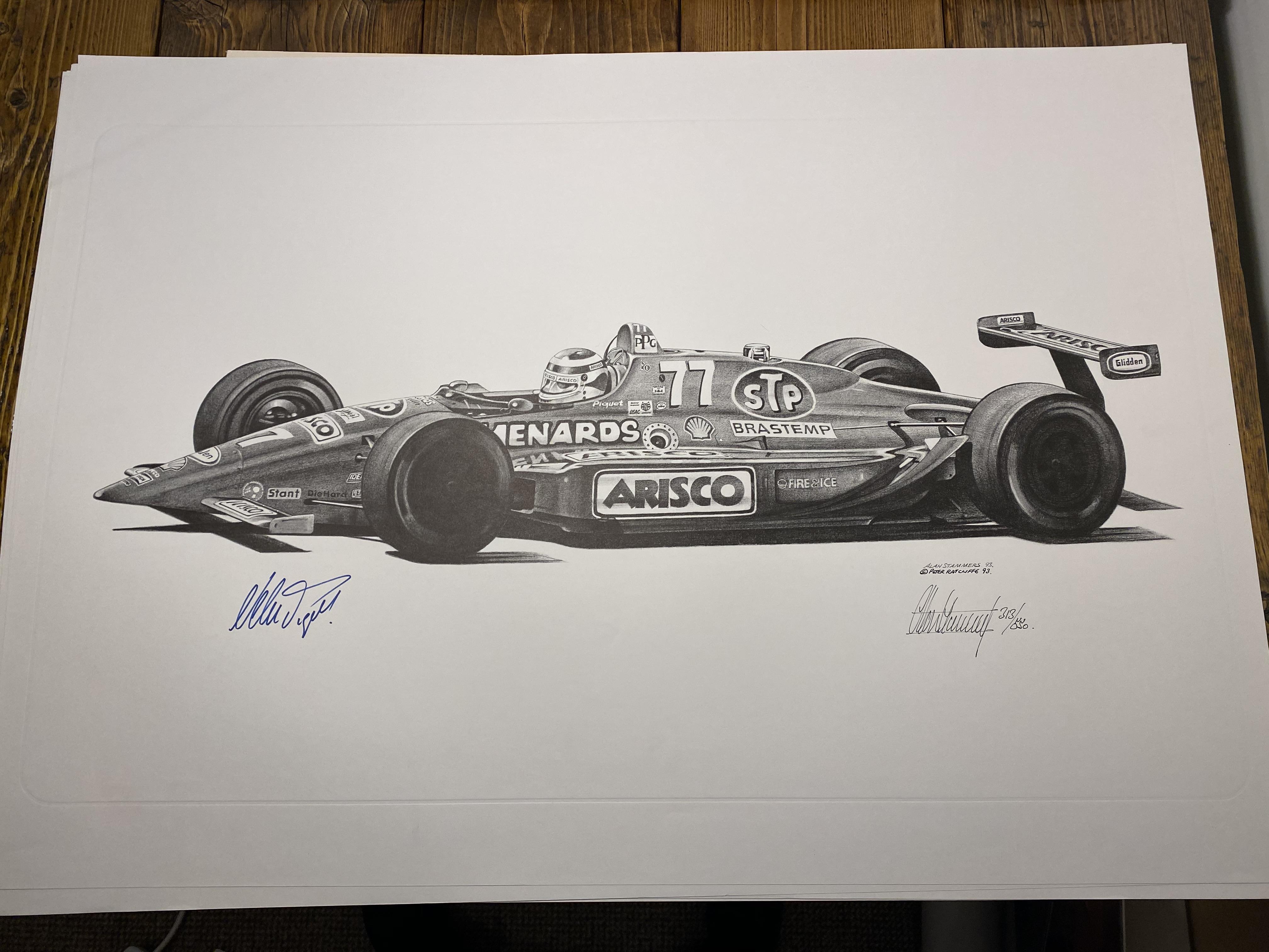 Alan Stammers and Nelson Piquet Signed Limited Edition Print