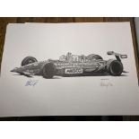 Alan Stammers and Nelson Piquet Signed Limited Edition Print