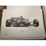 Alan Stammers Signed David Coulthard Limited Edition Print