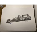 Alan Stammers and Johnny Herbert Signed Limited Edition Print