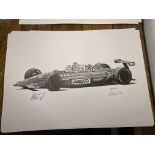 Alan Stammers and Nelson Piquet Signed Limited Edition Print