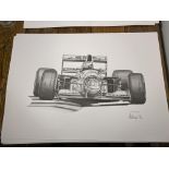 Alan Stammers Signed Michael Schumacher Limited Edition Print