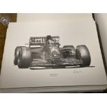 Alan Stammers signed Gerhard Berger Limited Edition Print