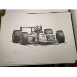 Alan Stammers Signed Emmerson Fittipaldi Limited edition Print