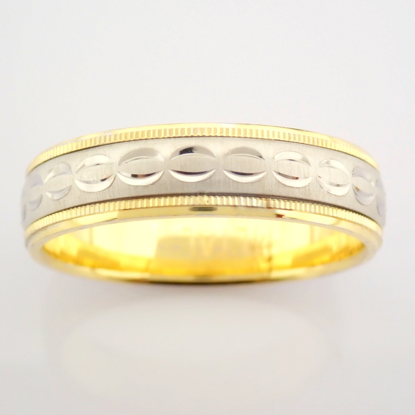 14K Yellow and White Gold Engagement Ring, For Couple - Image 3 of 5