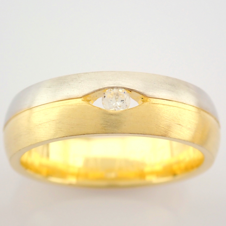 14K Yellow and White Gold Engagement Ring, For Her - Image 3 of 4