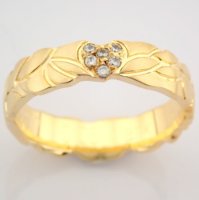 14K Yellow Gold Engagement Ring, For Couple - Image 3 of 5