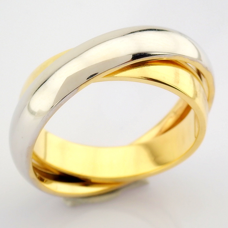 14K Yellow and White Gold Engagement Ring, For Him - Image 2 of 4