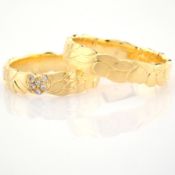14K Yellow Gold Engagement Ring, For Couple