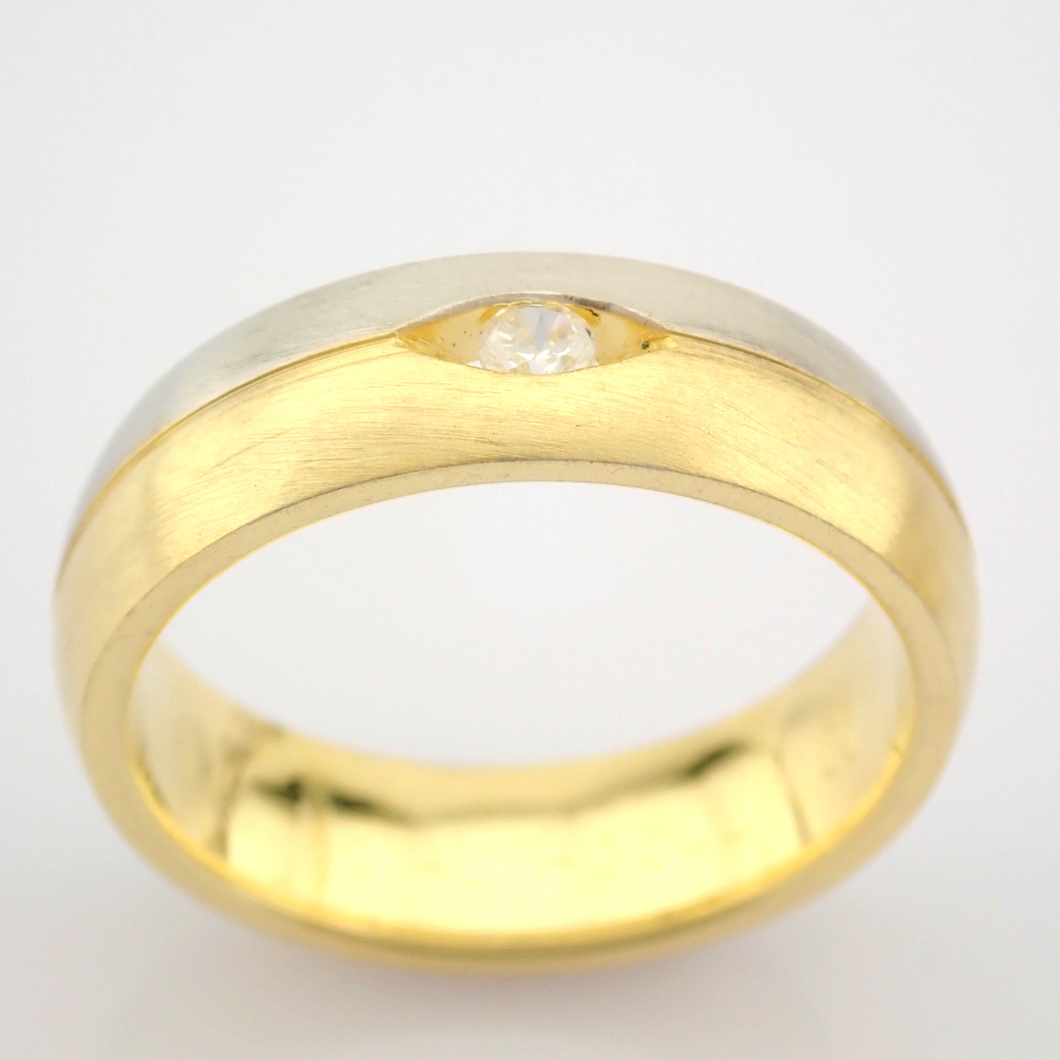 14K Yellow and White Gold Engagement Ring, For Her - Image 2 of 4