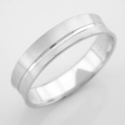 14K White Gold Engagement Ring, For Him