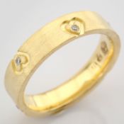 14K Yellow Gold Engagement Ring, For Her