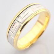 14K Yellow and White Gold Engagement Ring, For Him