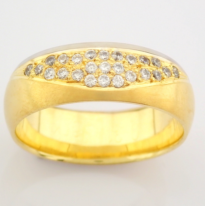 14K Yellow and White Gold Engagement Ring, For Couple - Image 3 of 5