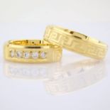 14K Yellow Gold Engagement Ring, For Couple