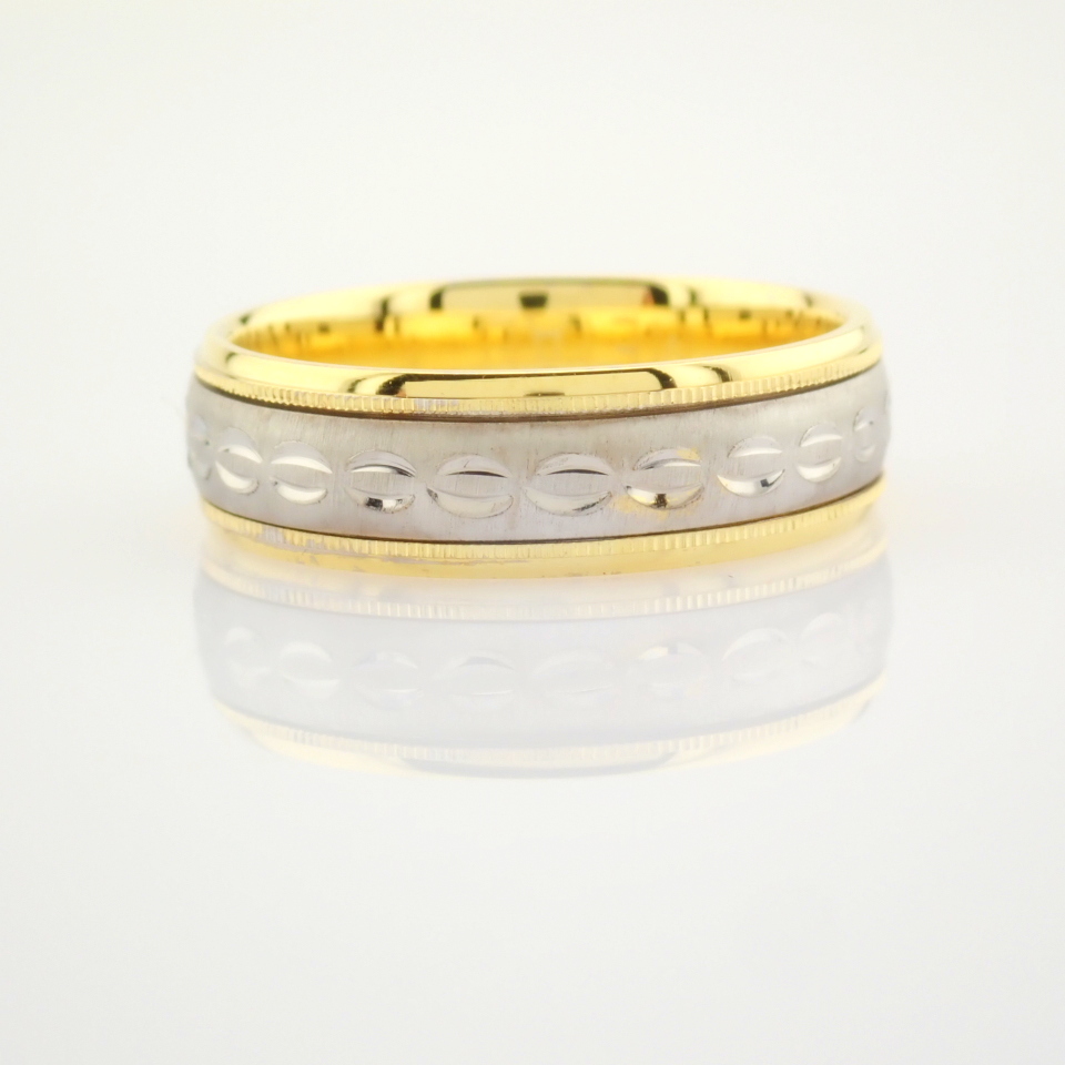 14K Yellow and White Gold Engagement Ring, For Couple - Image 2 of 5