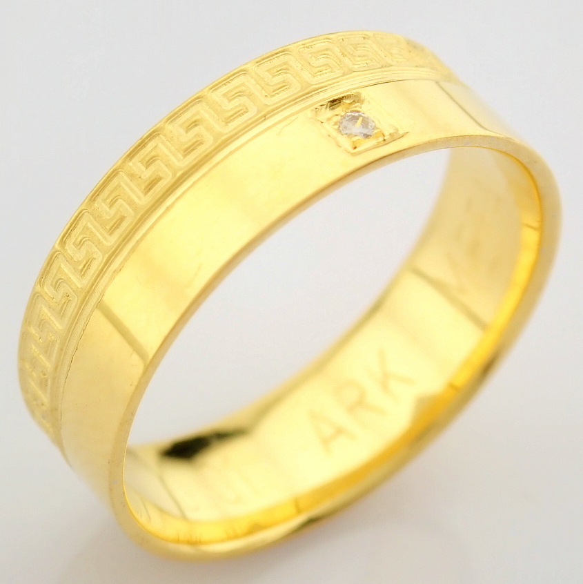 14K Yellow Gold Engagement Ring, For Couple - Image 3 of 5