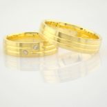 14K Yellow Gold Engagement Ring, For Couple