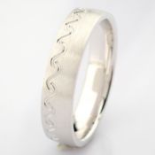 14K White Gold Engagement Ring, For Him