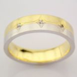 14K Yellow and White Gold Engagement Ring, For Her