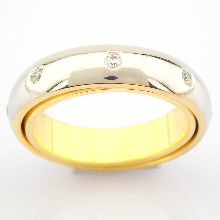 14K Yellow and White Gold Engagement Ring, For Her - Image 4 of 4