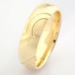 14K Yellow Gold Engagement Ring, For Him