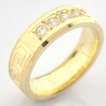 14K Yellow Gold Engagement Ring, For Her