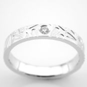 14K White Gold Engagement Ring, For Her