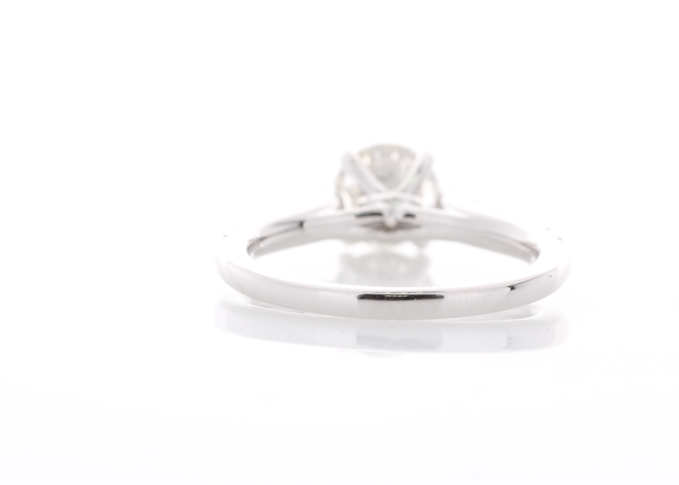 18ct White Gold Stone Set Shoulders Diamond Ring 1.47 Carats - Image 3 of 5