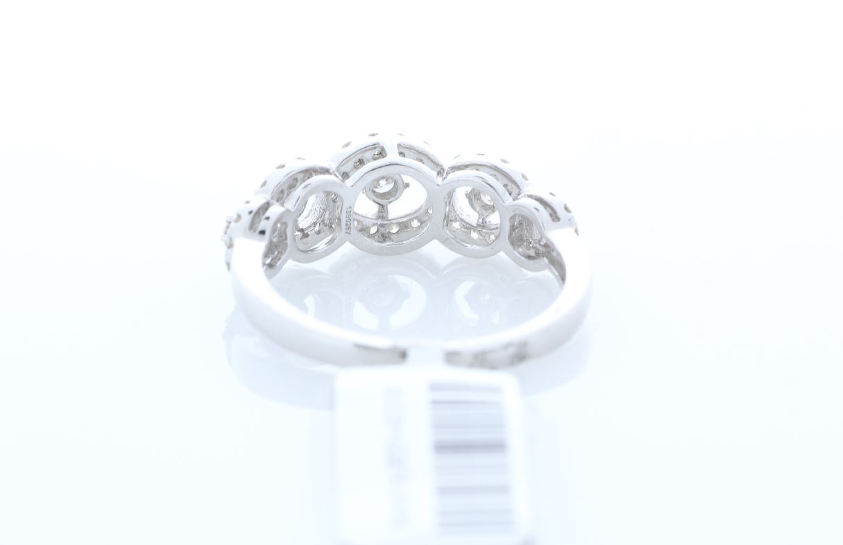 18ct White Gold Half Eternity Diamond Ring 0.57 Carats - Image 3 of 4