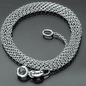19.7 In (50 cm) Chain Necklace. In 14K White Gold