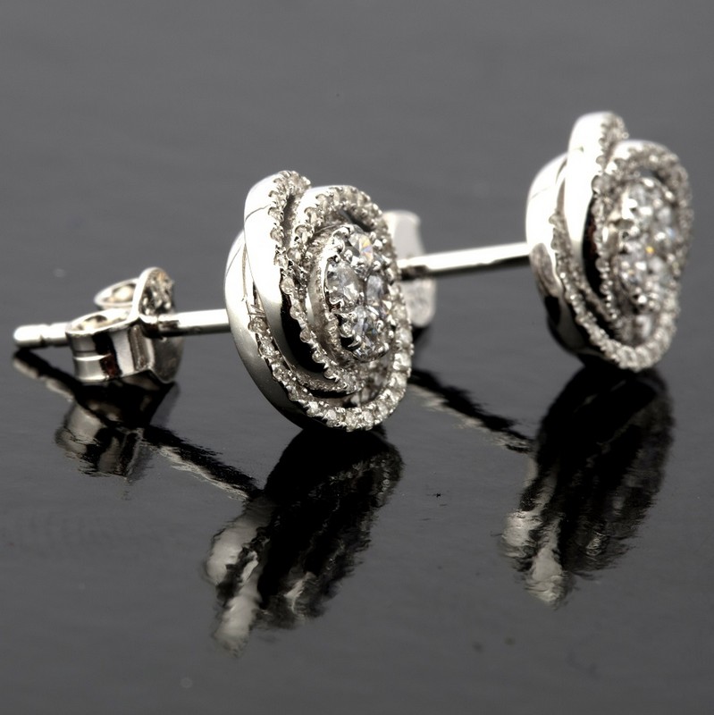 14 kt. White gold - Earrings - 0.58 ct Diamond - Image 6 of 6