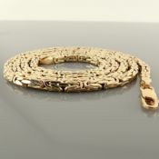 19.7 In (50 cm) Byzantine Chain Necklace. In 14K Yellow Gold