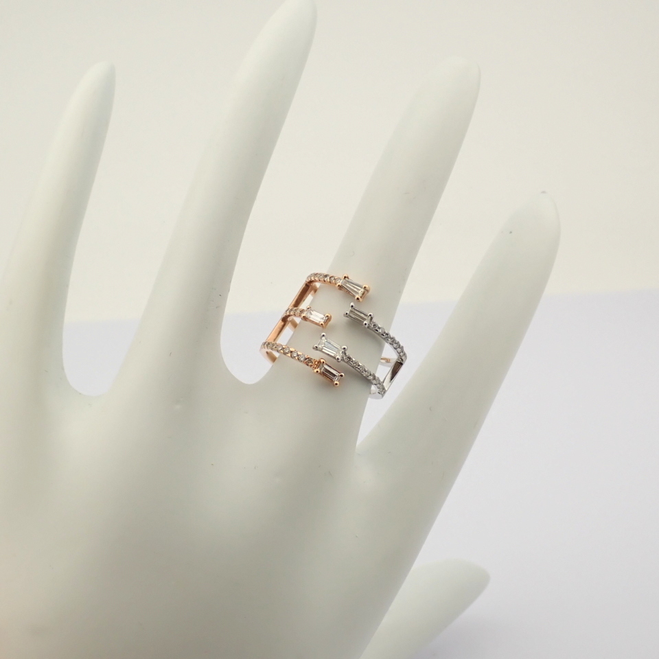 18K Rose Gold Ring- 0,90 ct Natural Diamond - Image 8 of 8