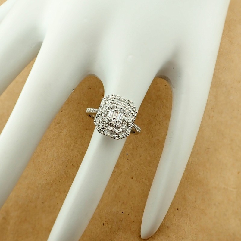 14 kt. White gold - Ring - 0.62 ct Diamond - Image 6 of 6