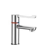DELABIE SECURITHERM SEQ THERMOSTATIC DECK-MOUNTED 100MM LEVER BASIN MIXER - COPPER TAIL. RRP £300