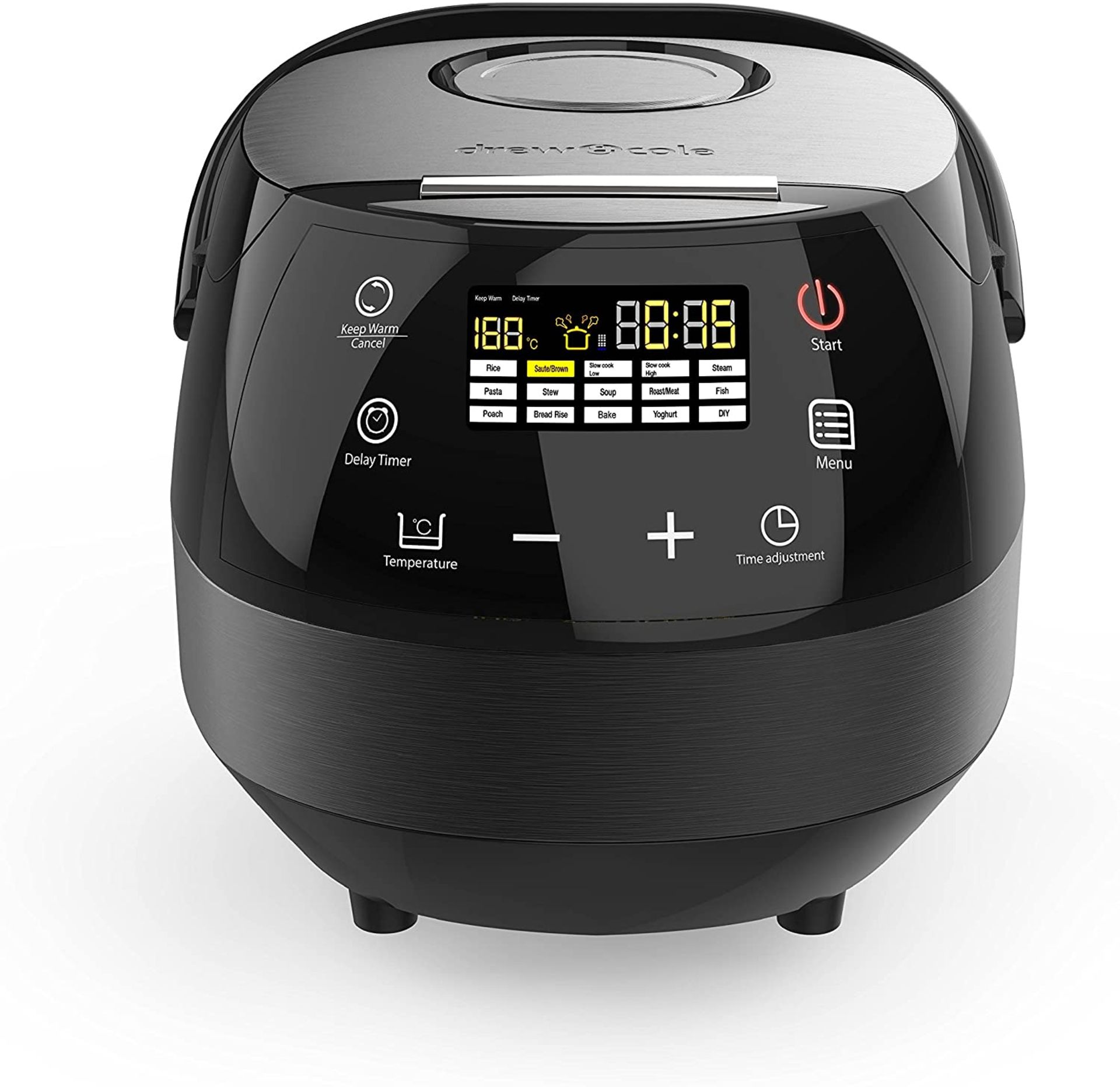 1 x Brand New Drew & Cole Clever Chef 17-in-1 Digital Multi Cooker, Charcoal RRP £139.99