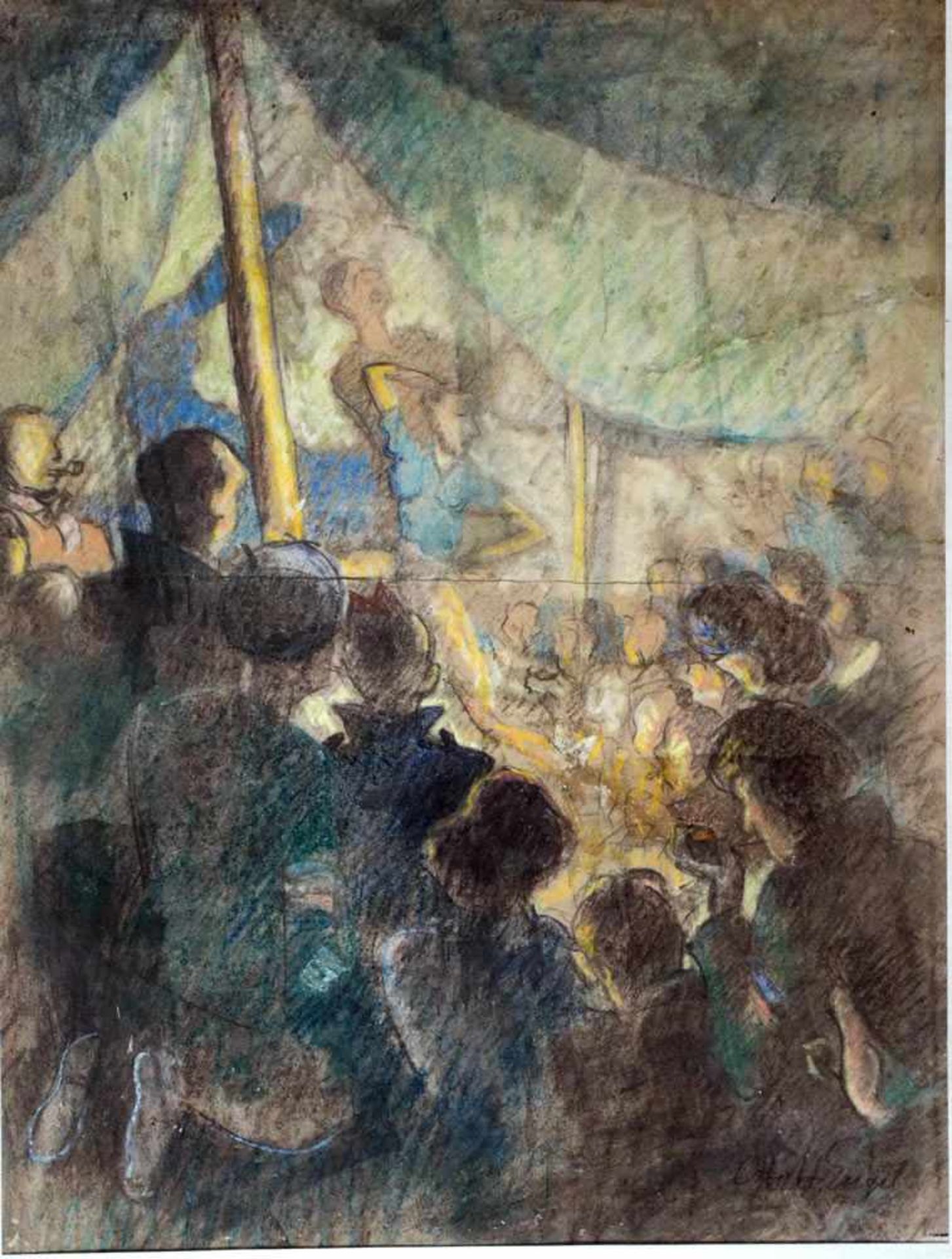 Engel, Otto H., im Zirkus, Mt, 48 x 37, sign.