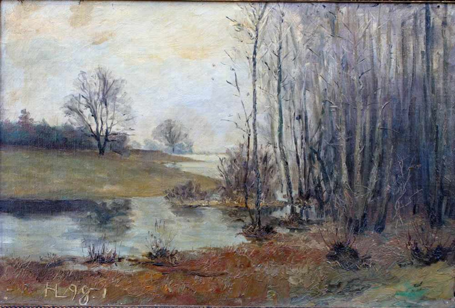 Licht, Hans, Moorlandschaft, mg 31 x 47 Öl